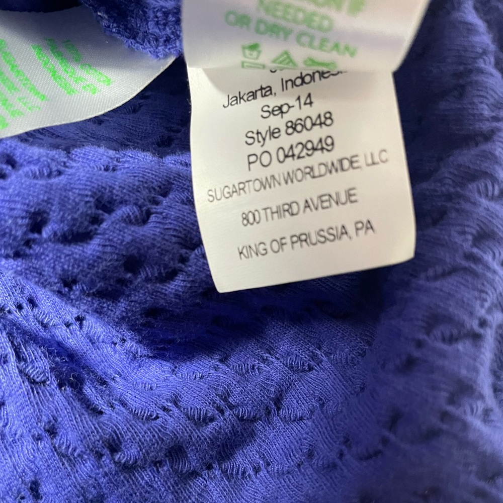 Lilly Pulitzer Coco Textured Shift Dress purple/Blue women’s size XS - Picture 8 of 8